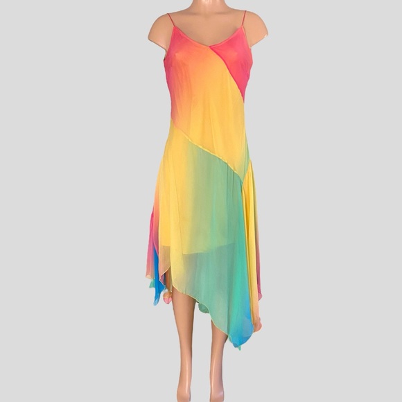 90’s Bobbie Bee Rainbow Ombre Fairy Dress ALTERED See Measurements - Picture 10 of 10